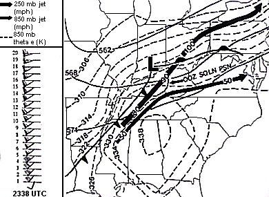Composite Synoptic Chart at 0000 UTC 19 May 1995
