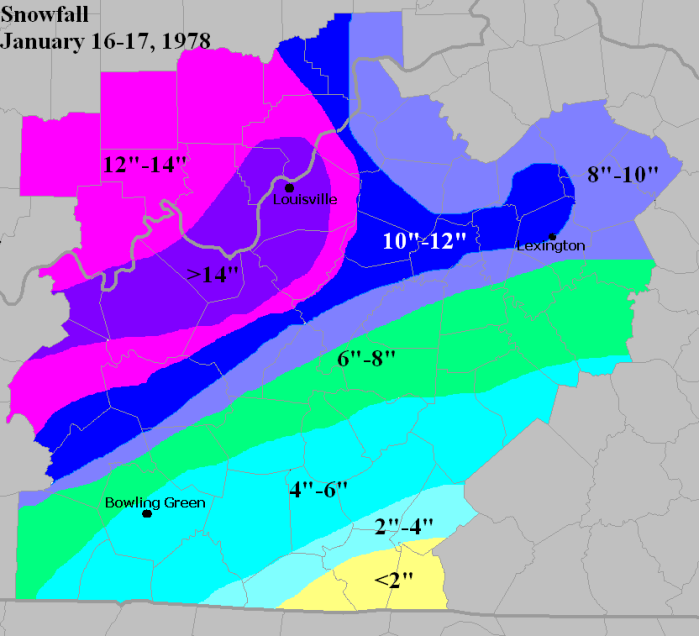 Snowfall map