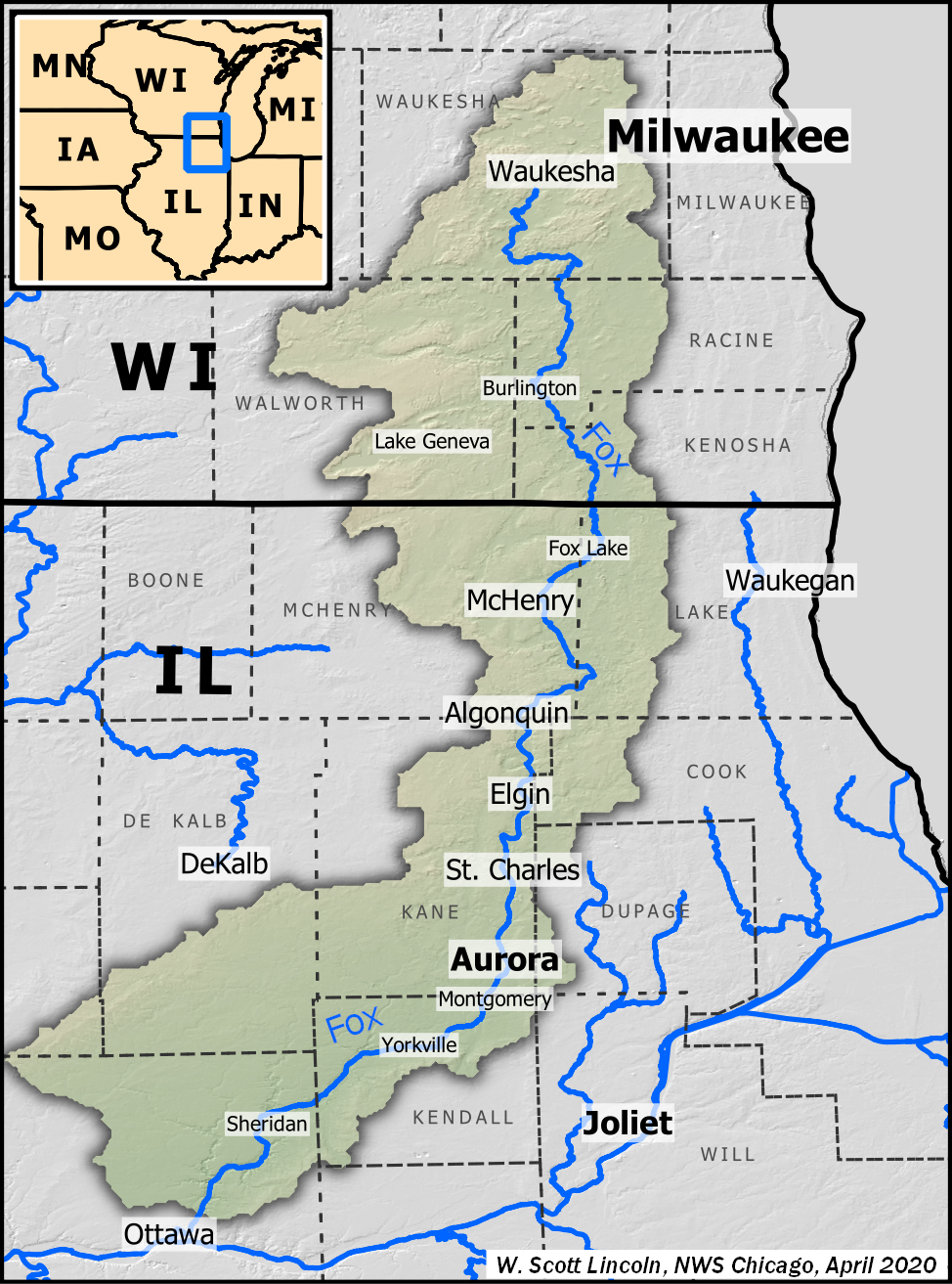 Map of the Fox River Basin
