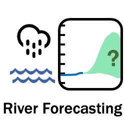 Graphic depicting river forecast scenarios