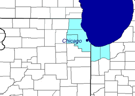 Map of counties being served on KWO-39