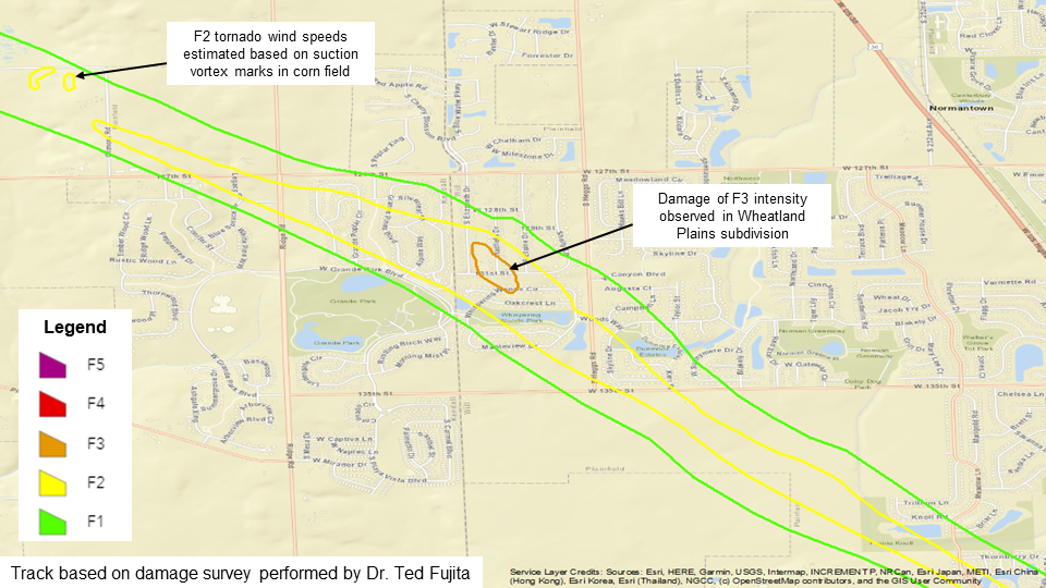 Wheatland_Plains_Damage2.png - Plainfield tornado Map 2> weather.gov