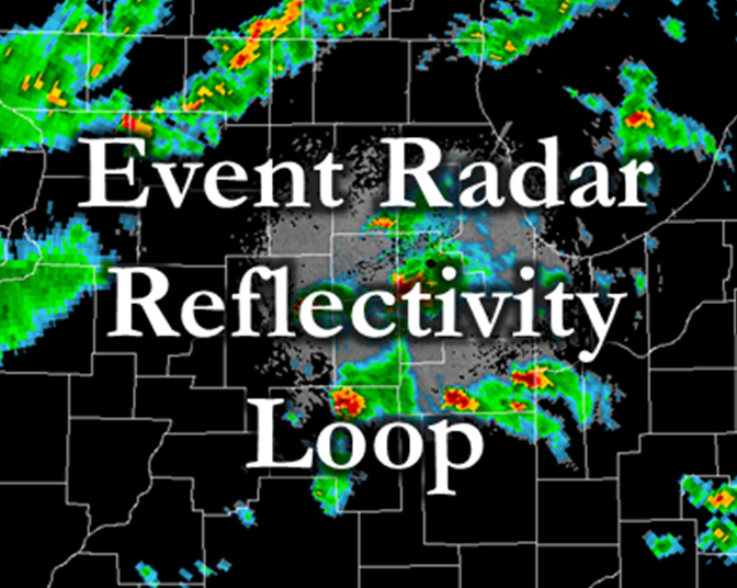 Map of radar data from April 20, 2004, linking to a radar loop