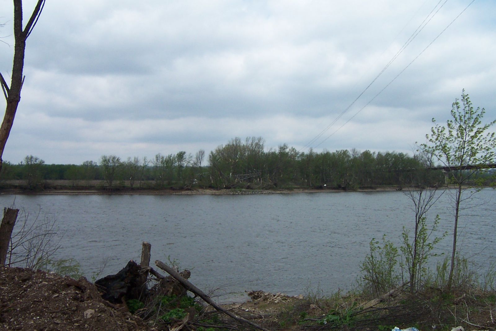 Photo showing damage in the North Utica area