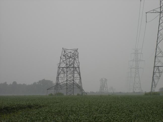 High Tension Electrical Towers down east of Kouts