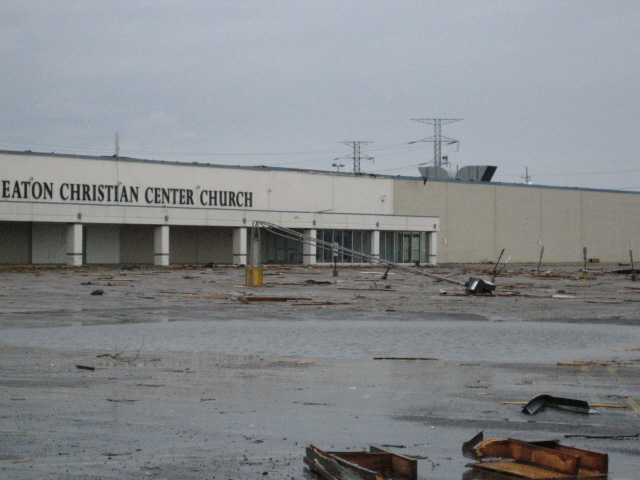 Damage to Weaton Christian Center Church