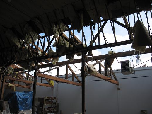 Photo of tornado damage in Chesterton