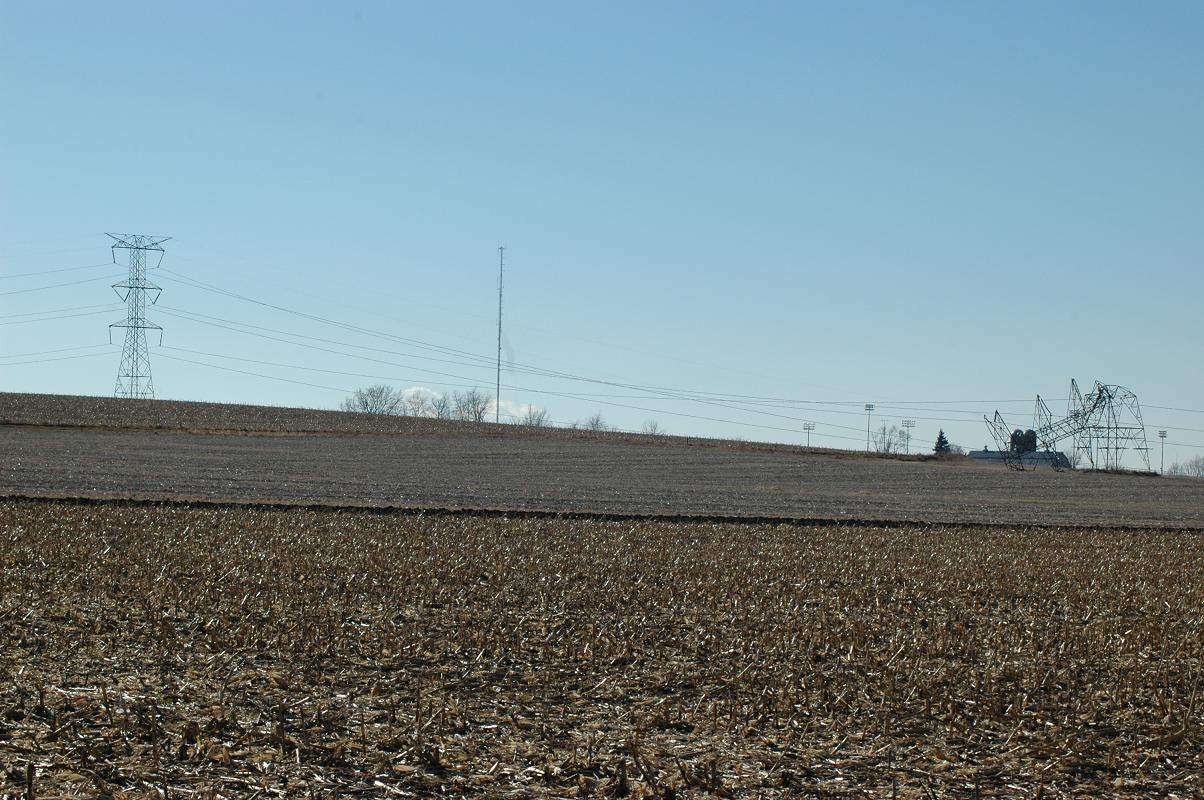 Photo of tornado damage near Loves Park