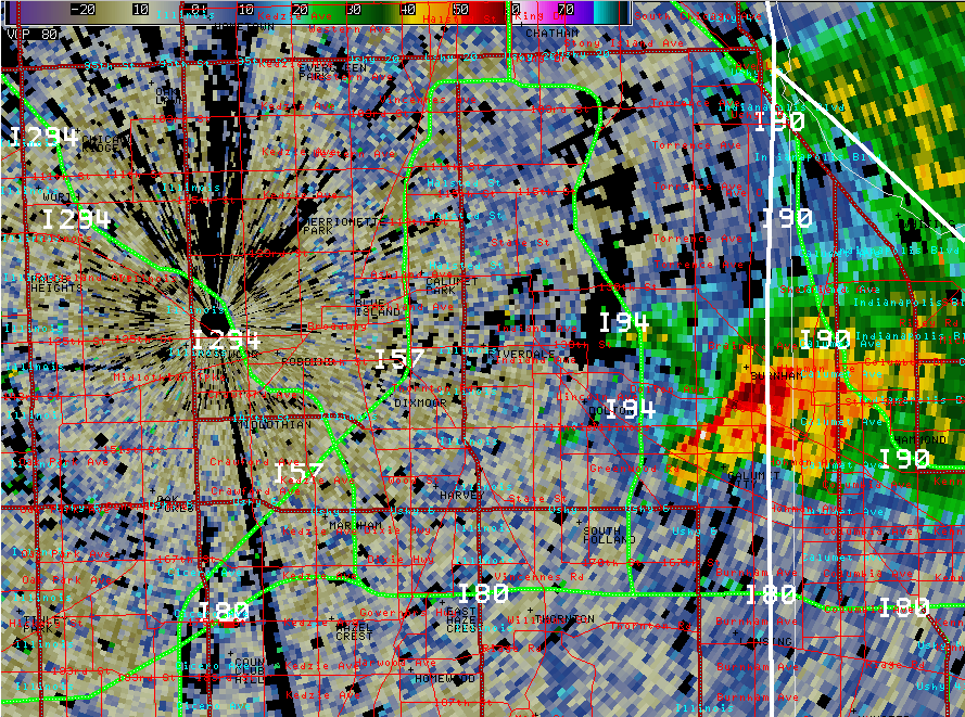 reflectivity data from 622 pm CDT 15 June 2011