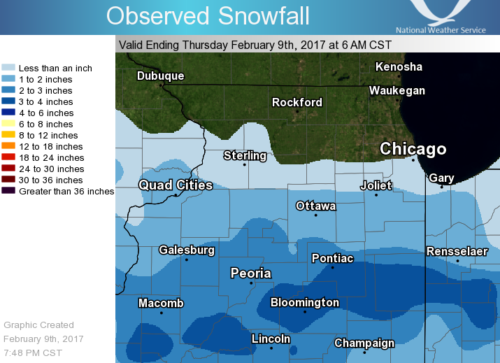 Snow map from Feb 8, 2017