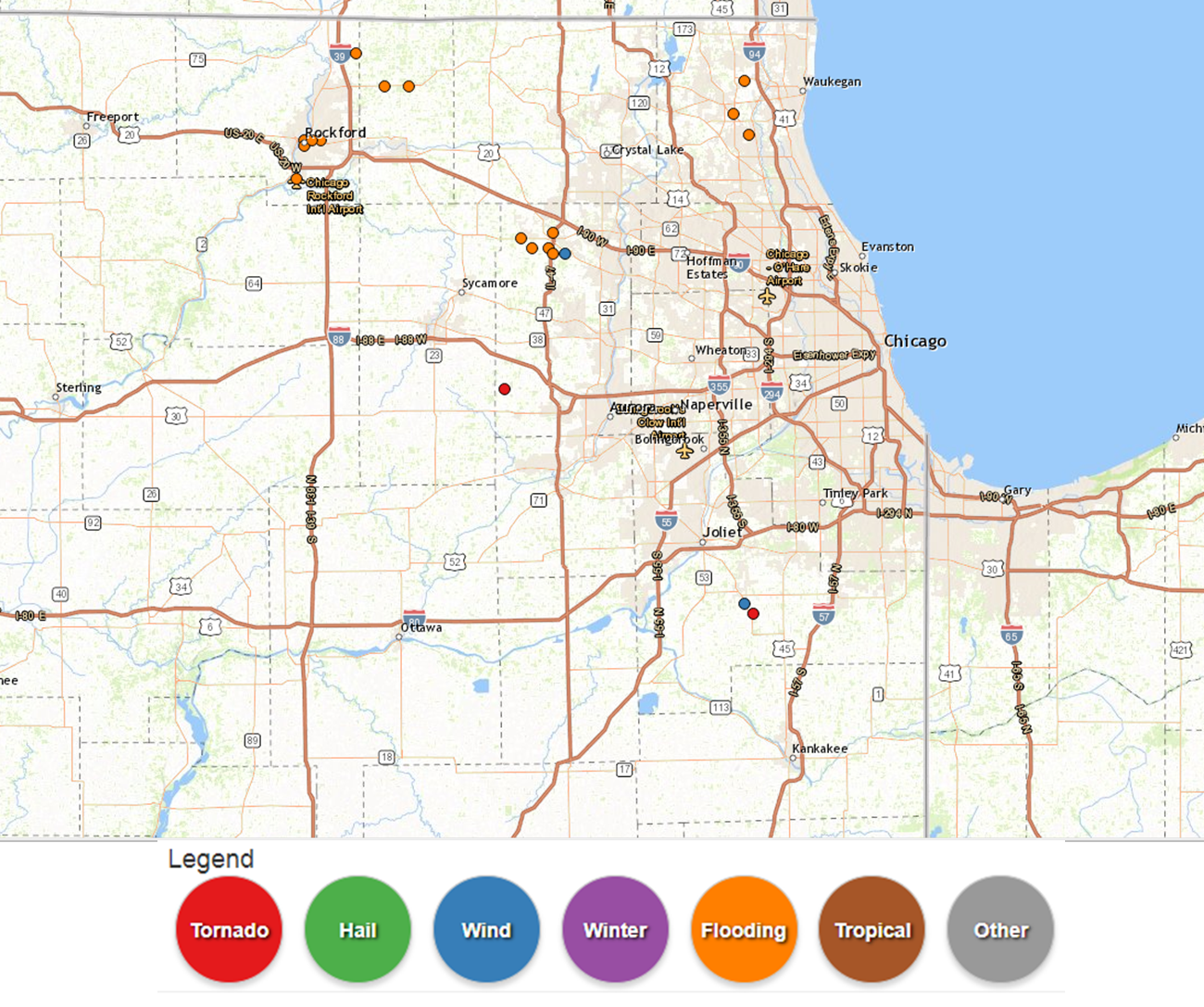 Local storm reports from June 26, 2018