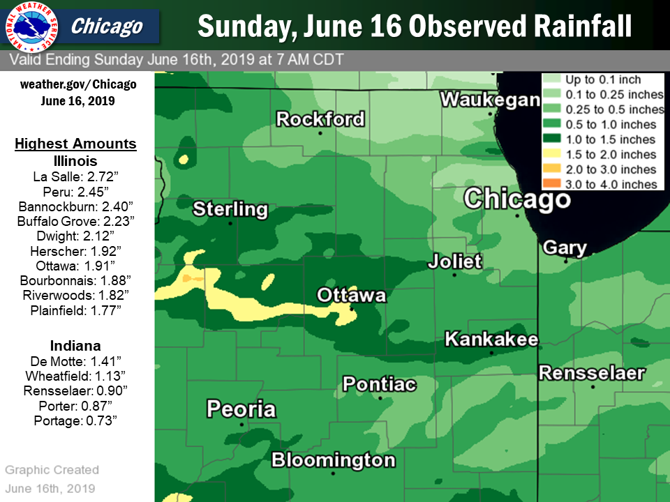 24 hour rainfall ending at 7 am June 16