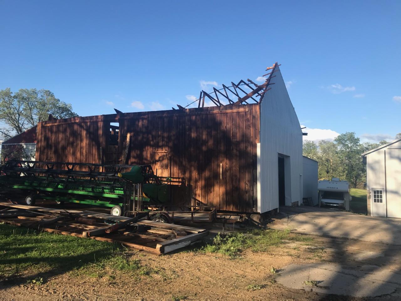 Damage near Chana, IL