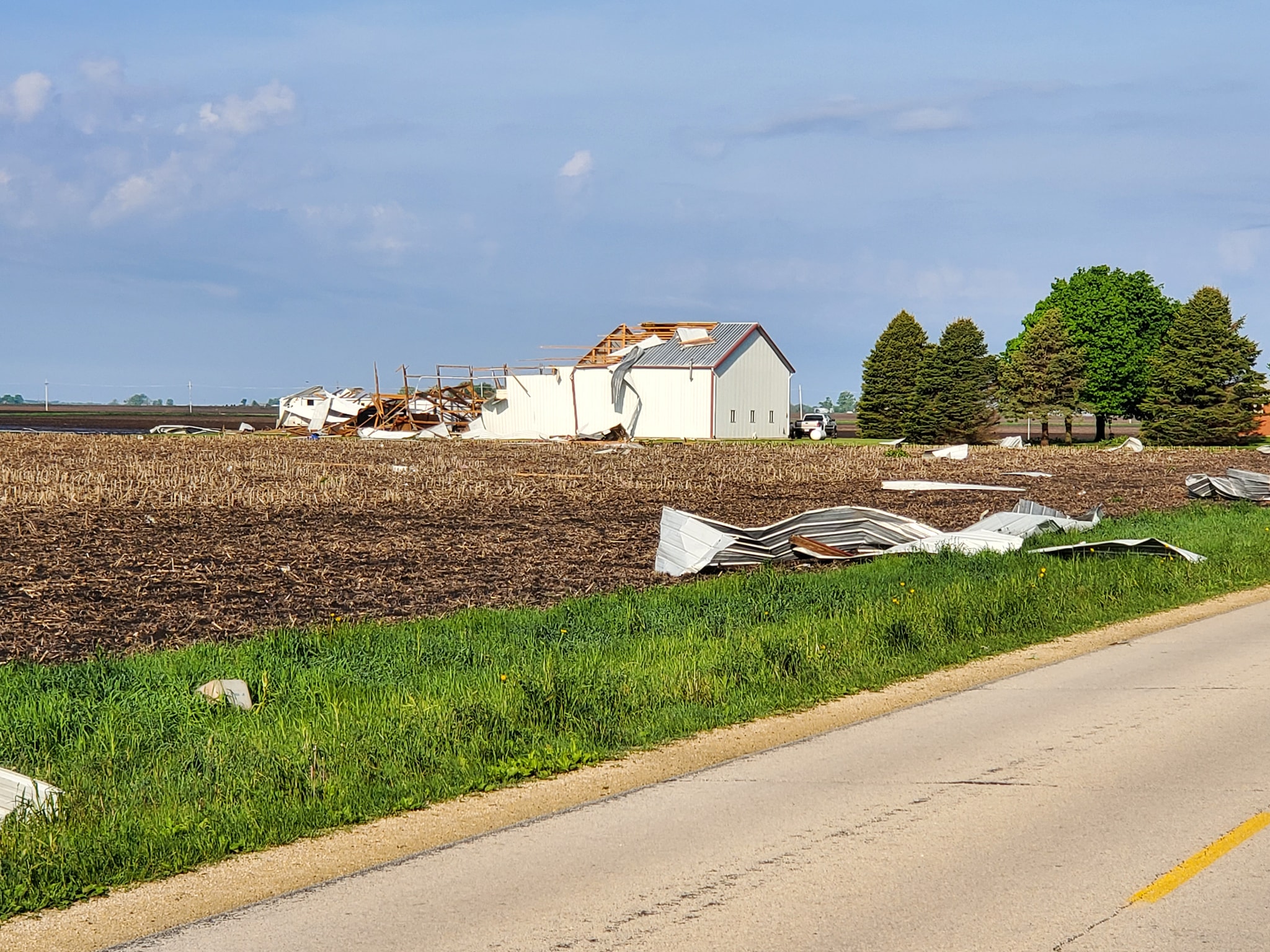 Tornado damage