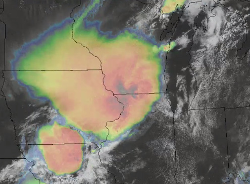 Satellite animation of 10 August 2020 derecho