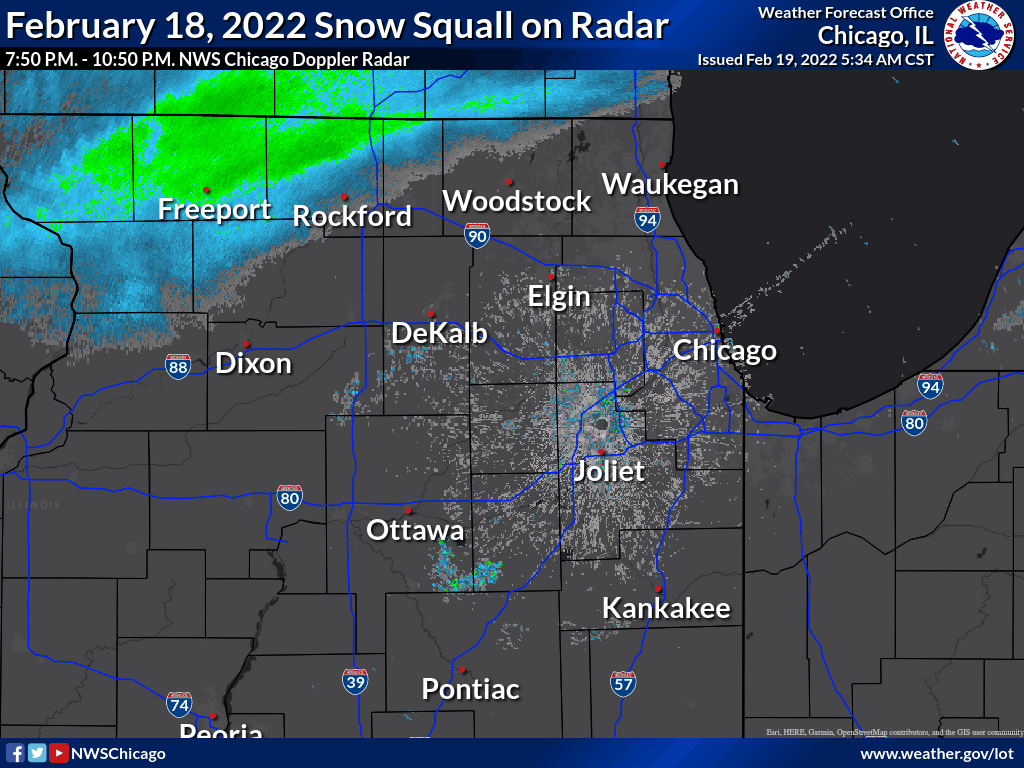 Snow Squall Radar Loop