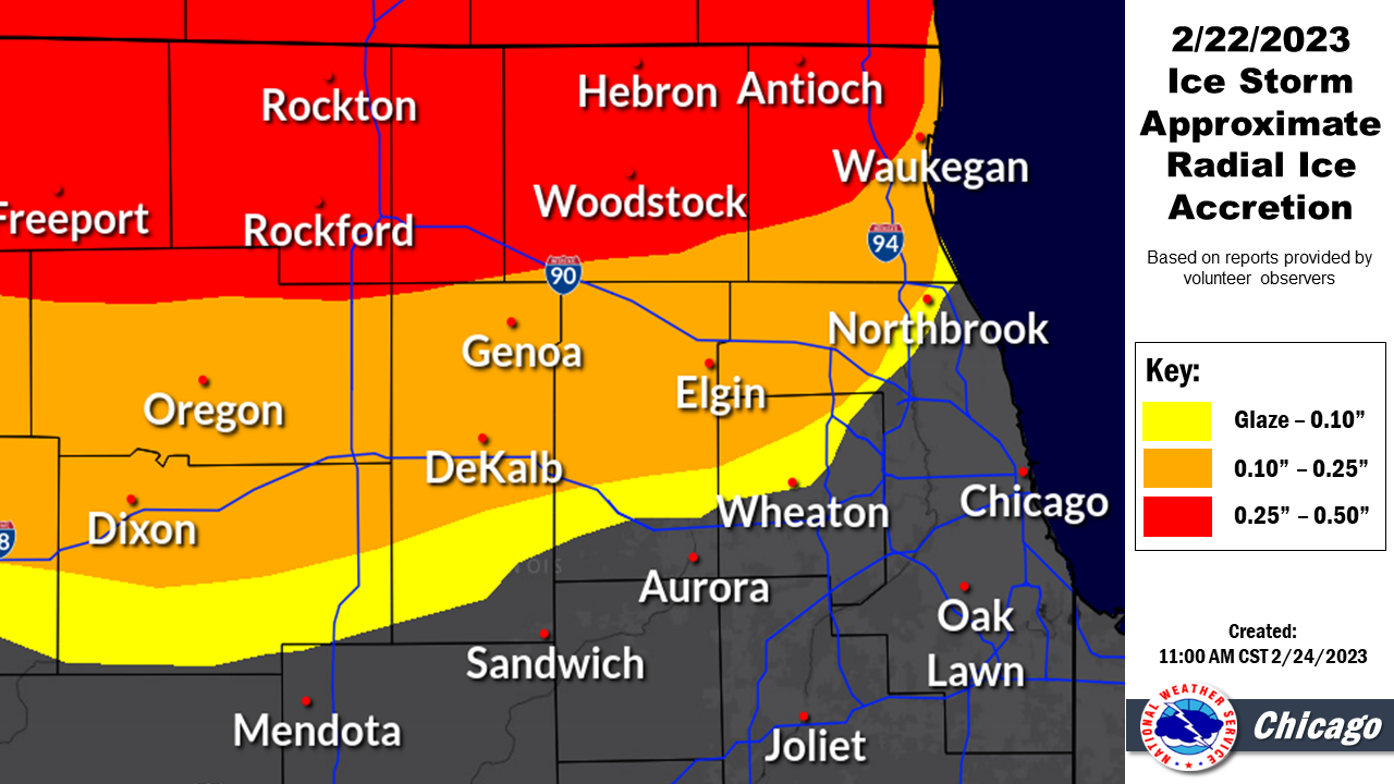 Snowfall Map for past 24 hours ending at 6 am February 12