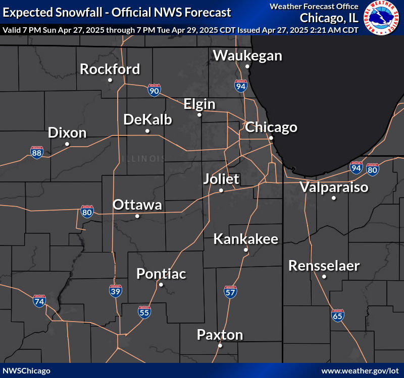  illinois Storm Total Snow Prediction