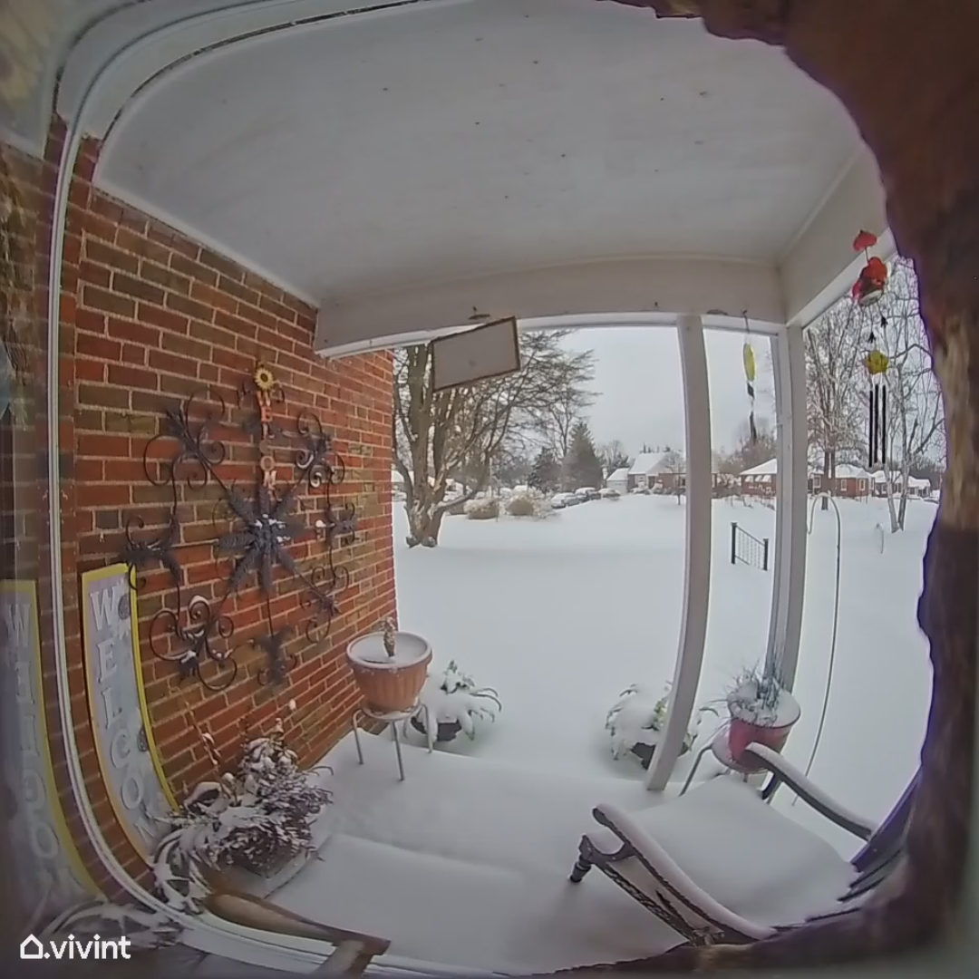 Photo of snowfall in Bel-Nor, MO.