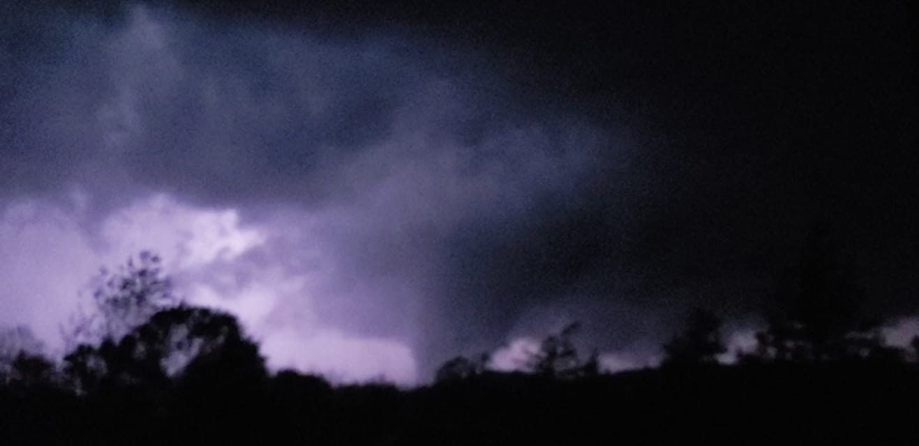 Photo of tornado near Fredericktown, MO on October 24, 2021.