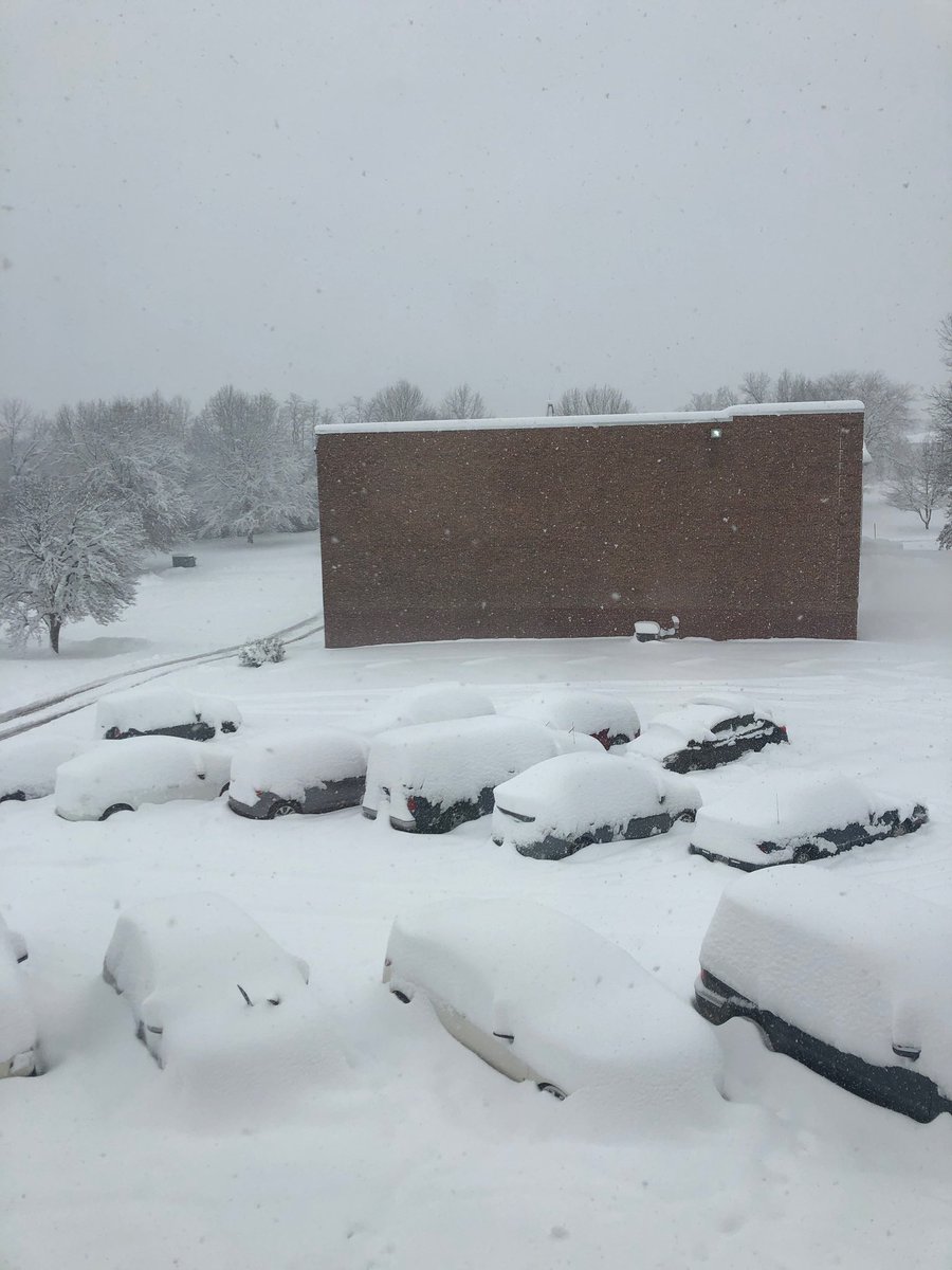 Photo of heavy snow on the campus of William Woods University in Fulton, MO.