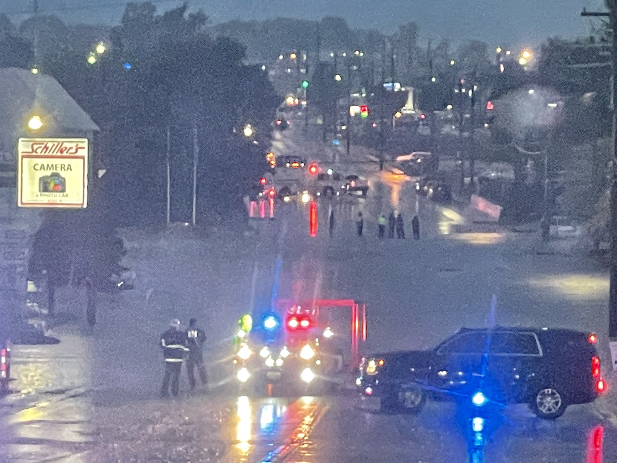 Flooding on Manchester Rd. Between S. Brentwood and McKnight in Brentwood, MO.