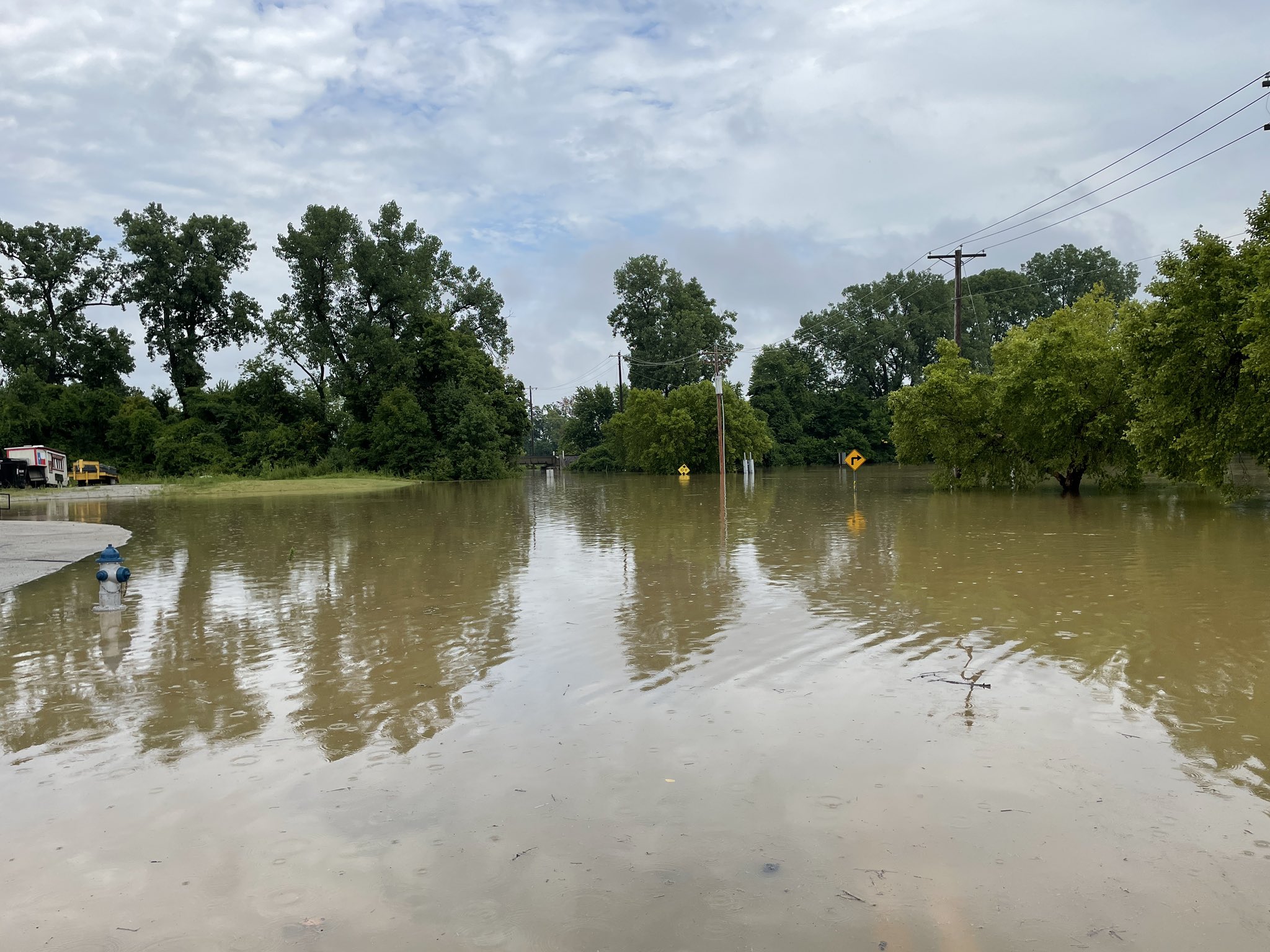 Flooding on Brown Rd. in St. Peters, MO