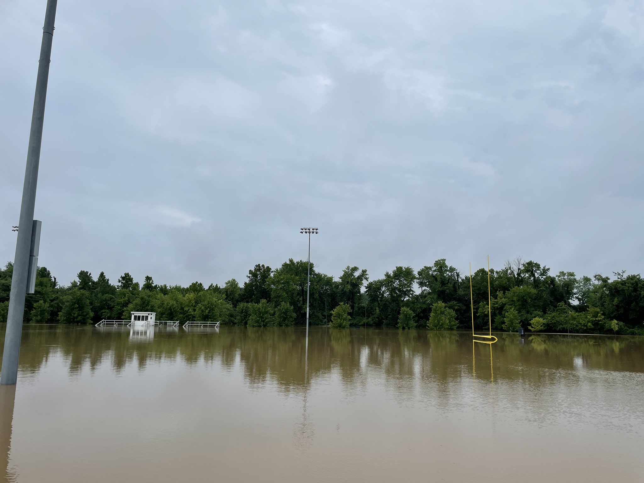 Flooding at Dames Park in O'Fallon, MO