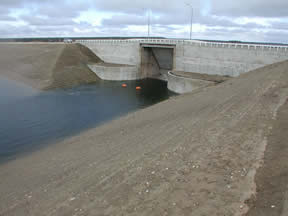 Water just above the spillway at Lake Alan Henry on 11/17/2004