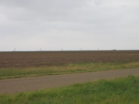 Image of damage from June 9, 2005 storm. Photograph taken by Brian LaMarre, Warning Coordination Meteorologist, WFO Lubbock, TX.