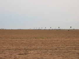 Image of damage from June 9, 2005 storm. Photograph taken by Brian LaMarre, Warning Coordination Meteorologist, WFO Lubbock, TX.