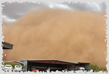 Image of dust storm in Garza County