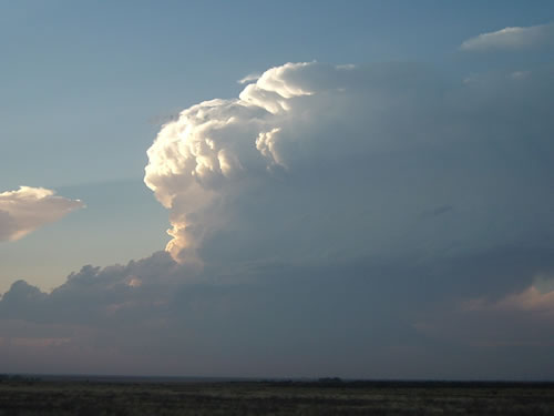 A picture of developing thunderstorms looking west from west of Brownfield Wednesday evening. The picture is courtesy of KCBD Channel 11 News viewers Jamie and Tina Pewitt.