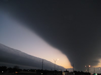 Image of the roll clouds taken in Lubbock. Please click on each image to see a larger version.