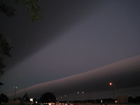 Image of the roll clouds taken in Lubbock. Please click on each image to see a larger version.