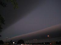 Image of the roll clouds taken in Lubbock. Please click on each image to see a larger version.