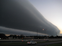 Image of the roll clouds taken in Lubbock. Please click on each image to see a larger version.