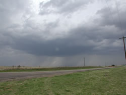 Picture of a storm as it approached Roaring Springs on 27 May 2008. Image was taken from Highway 70 a few miles south of Roaring Springs. Click on the image for a larger view. Photo by Gary Skwira.