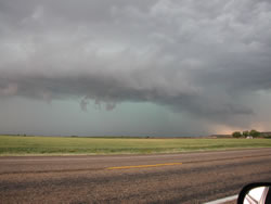 Picture of a storm as it approached Dickens on 27 May 2008. Photo was taken by Gary Skwira looking west-northwestward from just south of Dickens. Click on the image for a larger view.