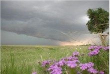 Storm moving into the Dickens area - 27 May 2008