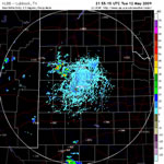 Lubbock WSR-88D radar images from Tuesday afternoon and evening (12 May 2009).