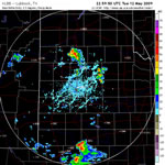Lubbock WSR-88D radar images from Tuesday afternoon and evening (12 May 2009).