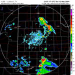 Lubbock WSR-88D radar images from Tuesday afternoon and evening (12 May 2009).