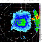 Lubbock WSR-88D radar images from Tuesday afternoon and evening (12 May 2009).