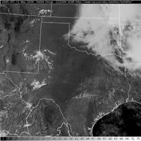 Visible satellite image Tuesday afternoon and evening (12 May 2009).