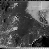 Visible satellite image Tuesday afternoon and evening (12 May 2009).