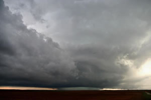 Picture of the tornadic storm near Cee Vee on April 22, 2010. The image is courtesy of Joseph Tyree.  Click on the picture for a larger view.