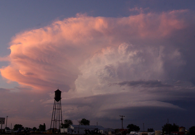 Picture of a thunderstorm east of Silverton, taken from South Plains on the evening of 21 May 2010. The image is courtesy of Mark Conder.