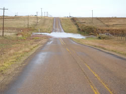 Picture of rain and hail impacts around Terry county.  Image was taken on Friday, 22 October 2010.  Click on the image for a larger view.