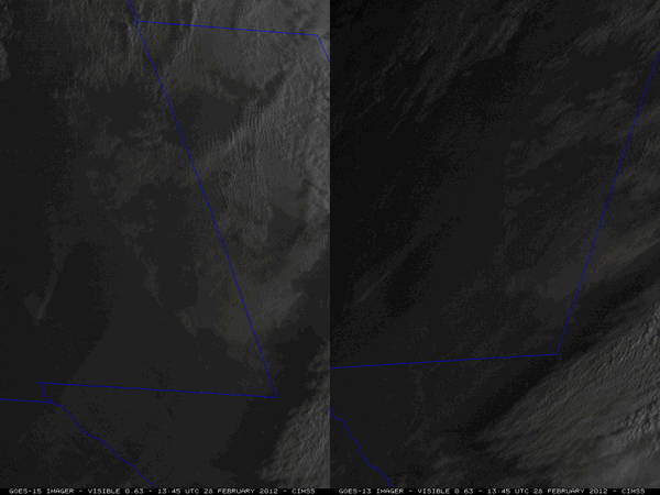 GOES visible satellite animation (left is GOES-15, right is GOES-13) taken between 7:45 am and 4 pm CST on 28 February 2012. Image is courtesy of CIMSS. A more detailed story from CIMSS can be FOUND HERE.